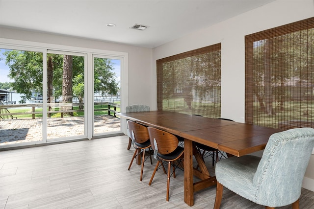 view of dining space