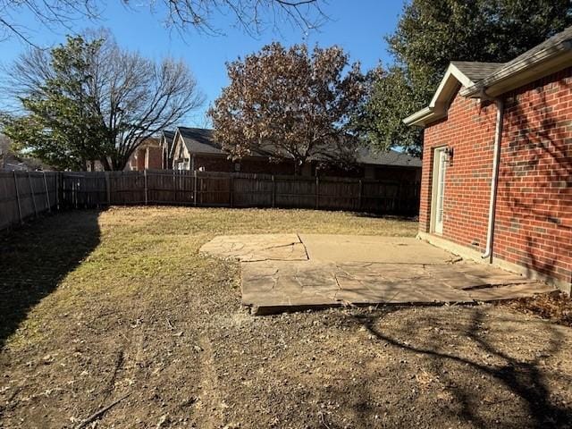 view of yard featuring a patio