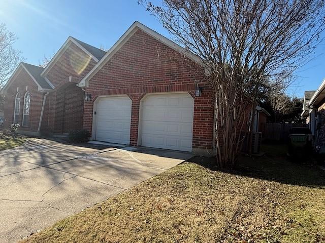 view of home's exterior with a garage