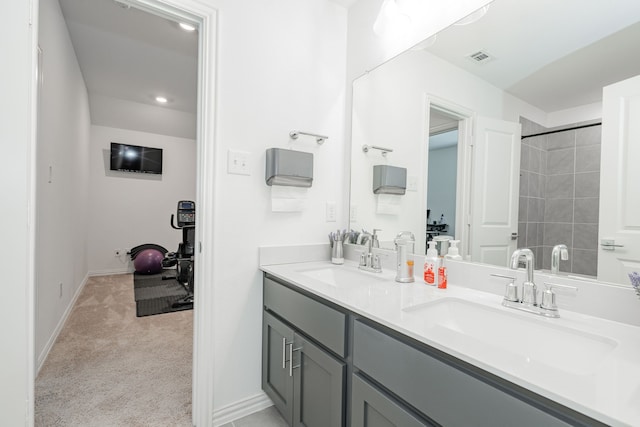 bathroom featuring vanity