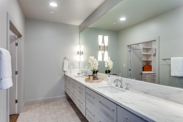 bathroom with vanity