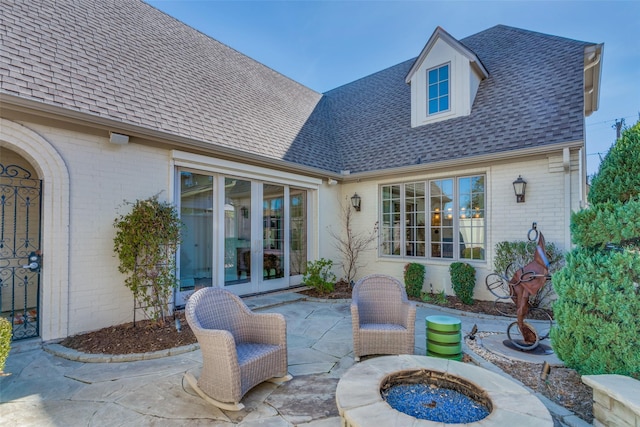 view of patio / terrace with french doors