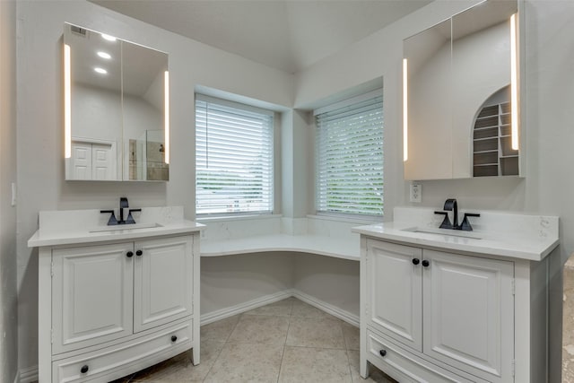 7800 Glenoaks Dr, Frisco, TX 75034 - bathroom with tile patterned flooring and vanity
