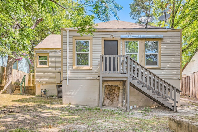 view of rear view of property