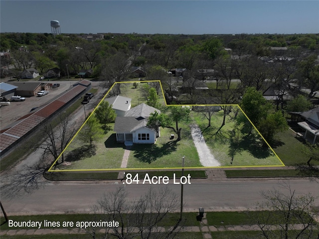 birds eye view of property