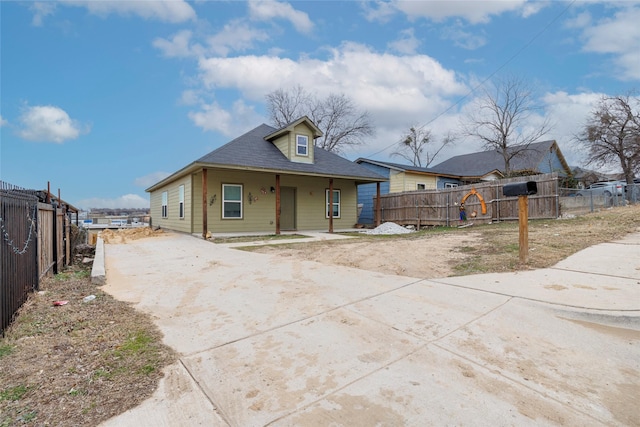 bungalow-style house with a porch