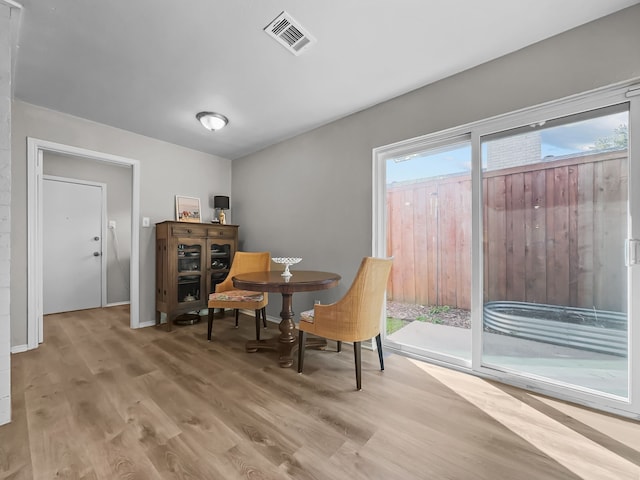 living area featuring wood-type flooring