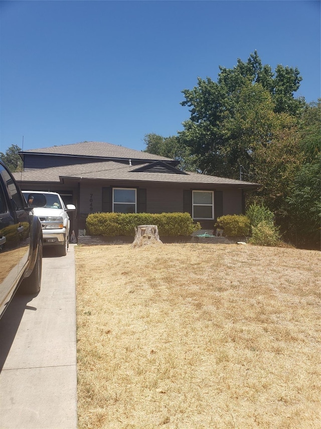 exterior space with a lawn