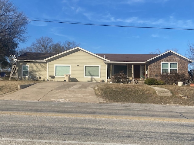 view of ranch-style house