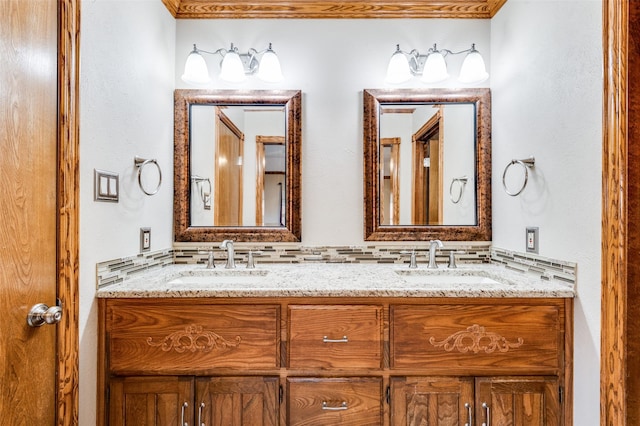 bathroom with vanity