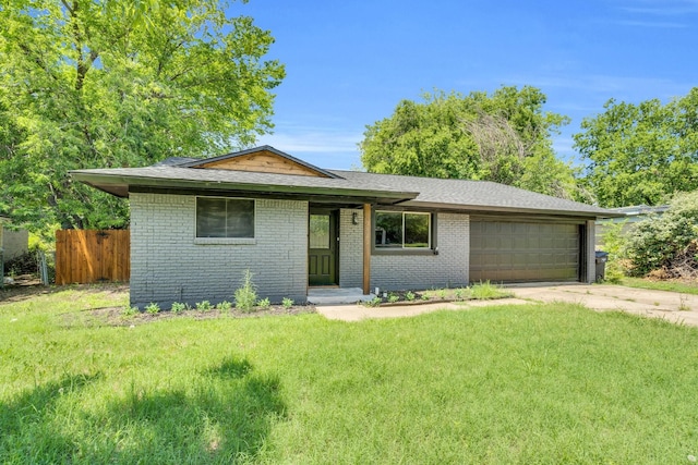 3482 Bandera Rd, Fort Worth, TX 76116 - view of front of home with brick siding, an attached garage, driveway, and roof with shingles