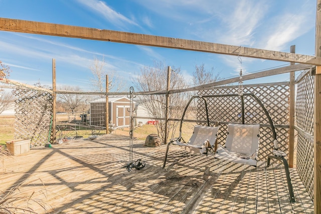 view of patio / terrace featuring an outbuilding