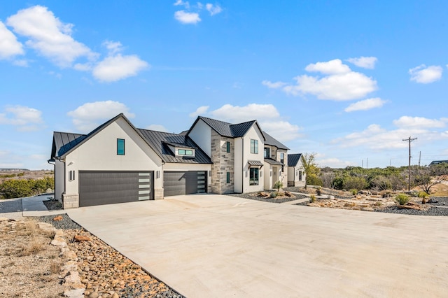 view of front of house featuring a garage