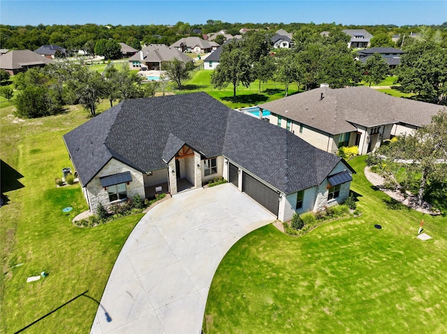 birds eye view of property