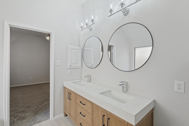 bathroom with vanity