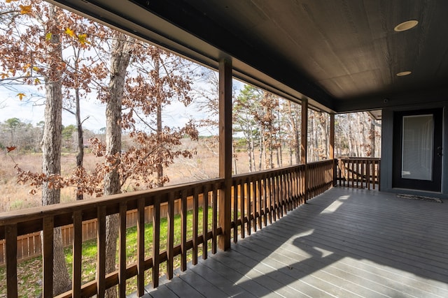 view of wooden terrace