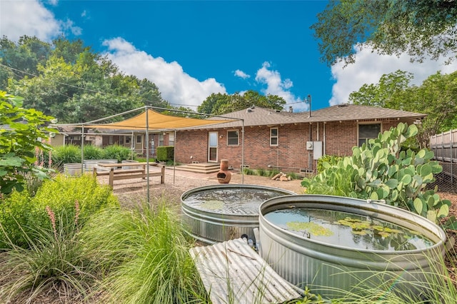 view of rear view of property