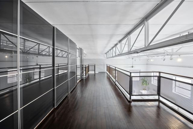 interior space featuring dark hardwood / wood-style floors