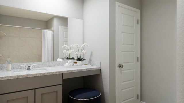 5041 Wellborn Rd, Fort Worth, TX 76036 - full bath with a shower with curtain and vanity
