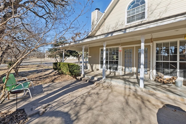 view of patio / terrace with covered porch