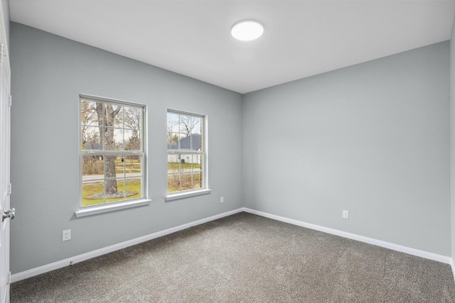 view of carpeted empty room