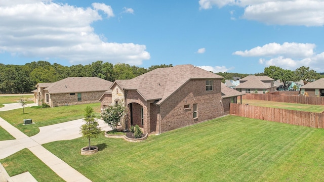 exterior space featuring a front lawn