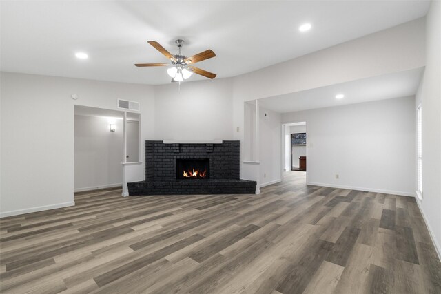 spare room with wood-type flooring