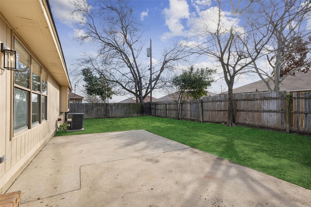 view of patio with central AC unit