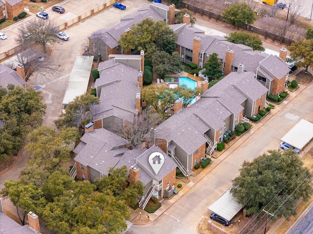 birds eye view of property