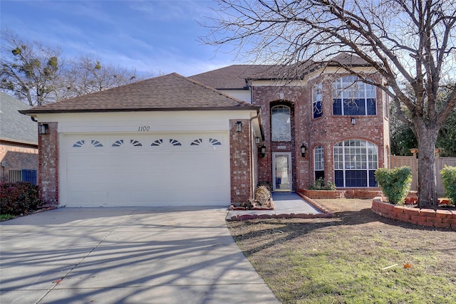 view of front of house featuring a garage