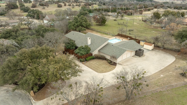 birds eye view of property