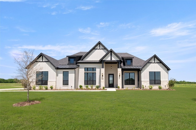 440 Olson Rd, Waxahachie, TX 75167 - view of front of property featuring a standing seam roof, a metal roof, and a front lawn