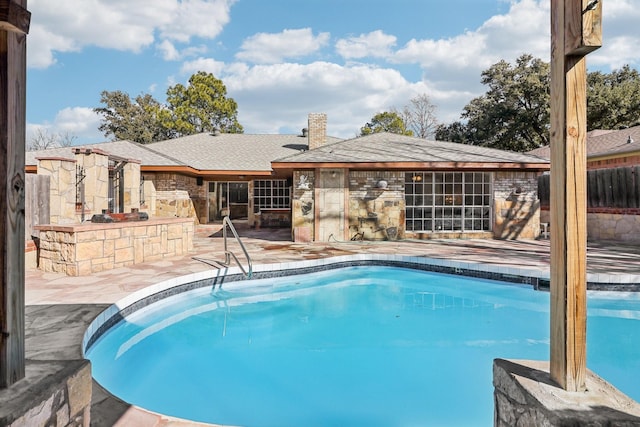 view of pool with a patio