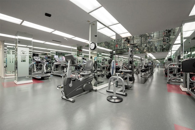 view of exercise room