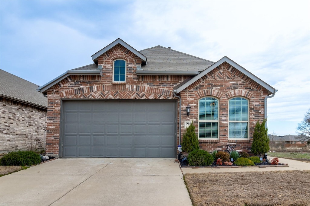 front facade featuring a garage