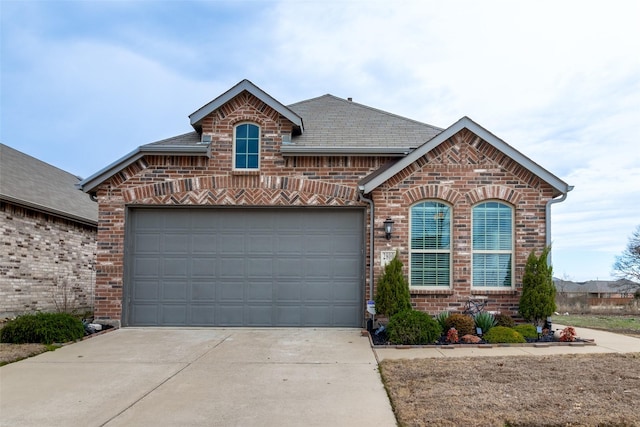 front facade featuring a garage