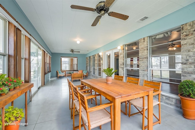 view of dining room