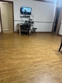 hallway featuring light hardwood / wood-style flooring