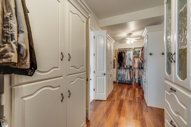 hall featuring dark hardwood / wood-style flooring