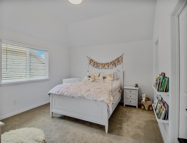 bedroom with carpet floors