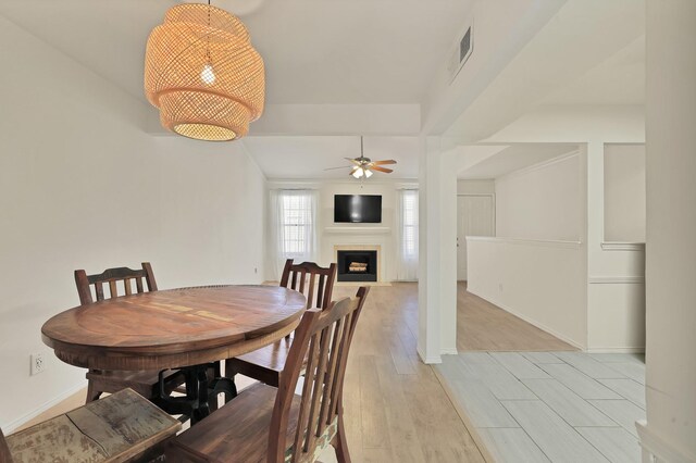 empty room with carpet floors, french doors, and ceiling fan