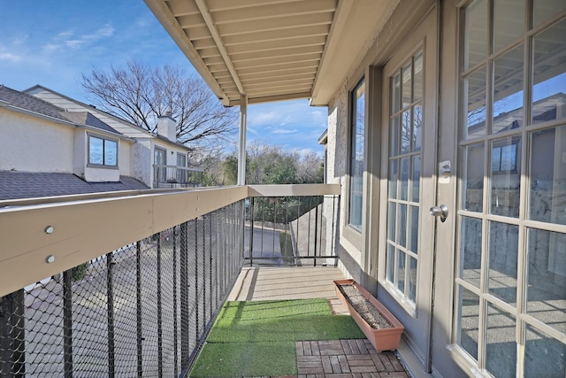 view of balcony