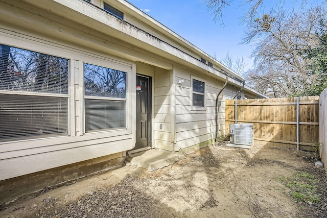 entrance to property with cooling unit