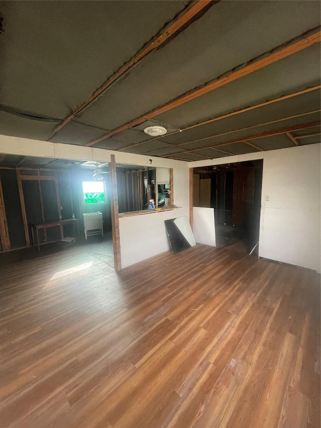 interior space featuring hardwood / wood-style flooring