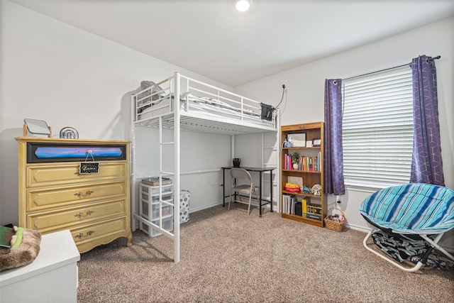 bedroom with carpet floors