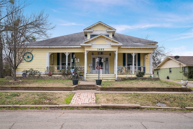 view of front of house with a porch