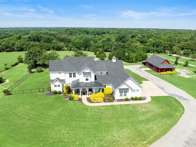 birds eye view of property