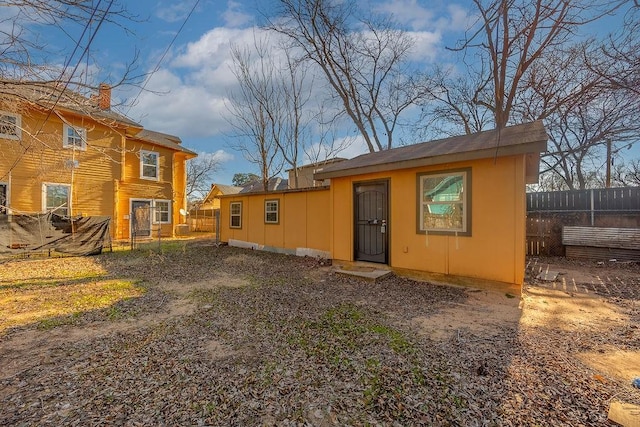 view of back of property