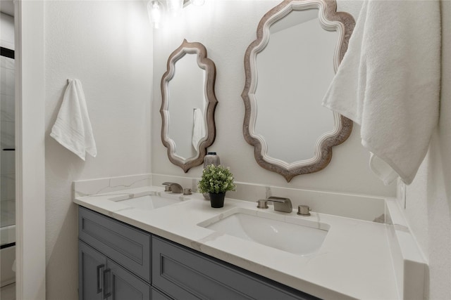 bathroom with vanity