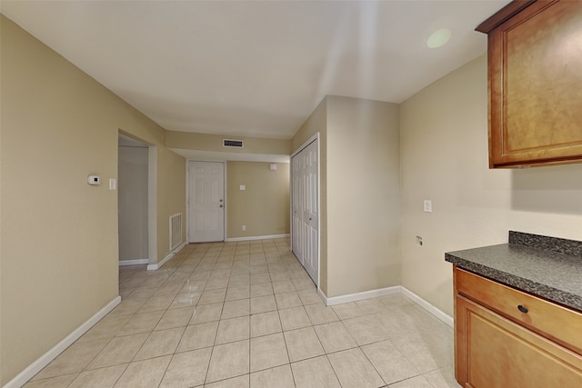 kitchen featuring light tile patterned floors